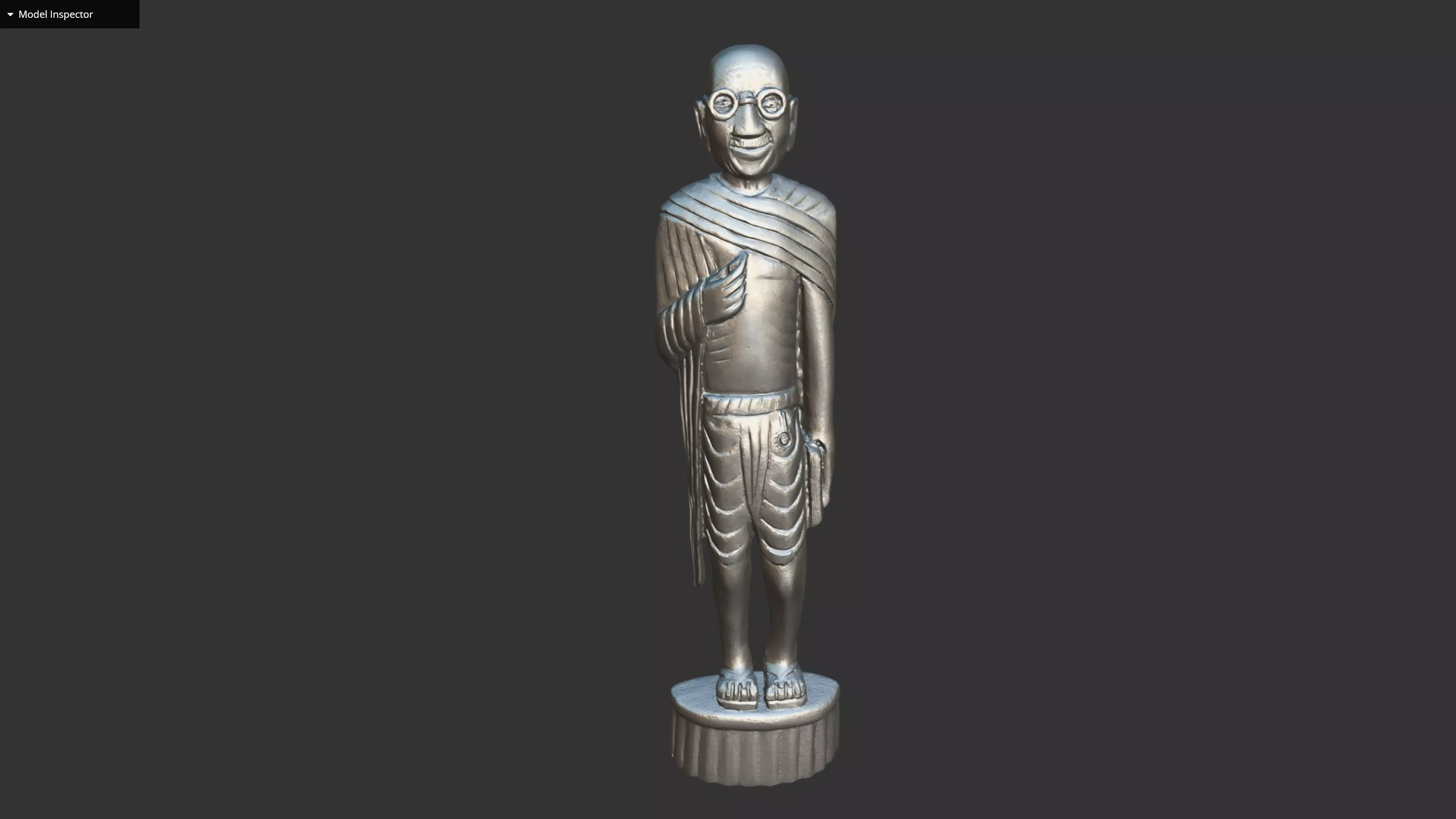 Wooden Gandhi v2 3DP 3D print model_0