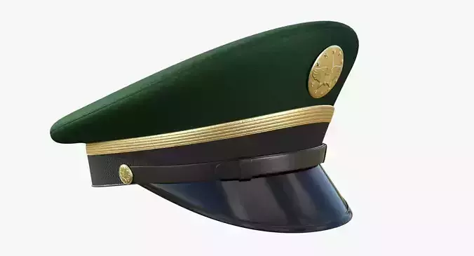 Army Service Cap PBR Low-poly 3D model
