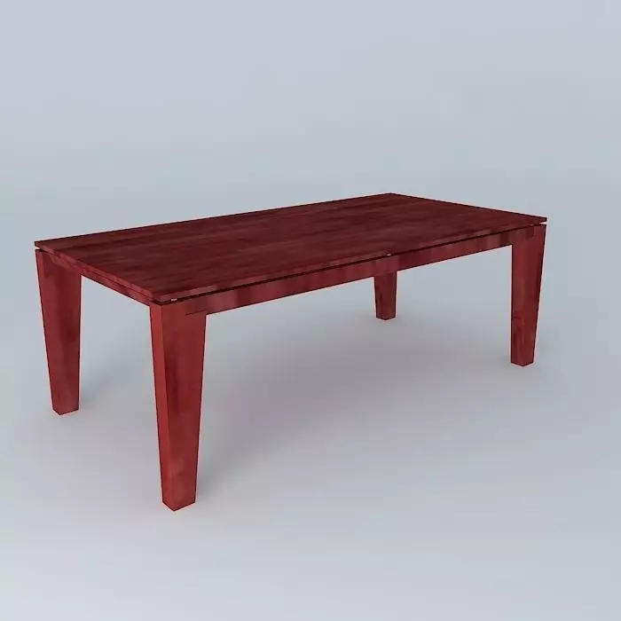 Dark wood table Free 3D model