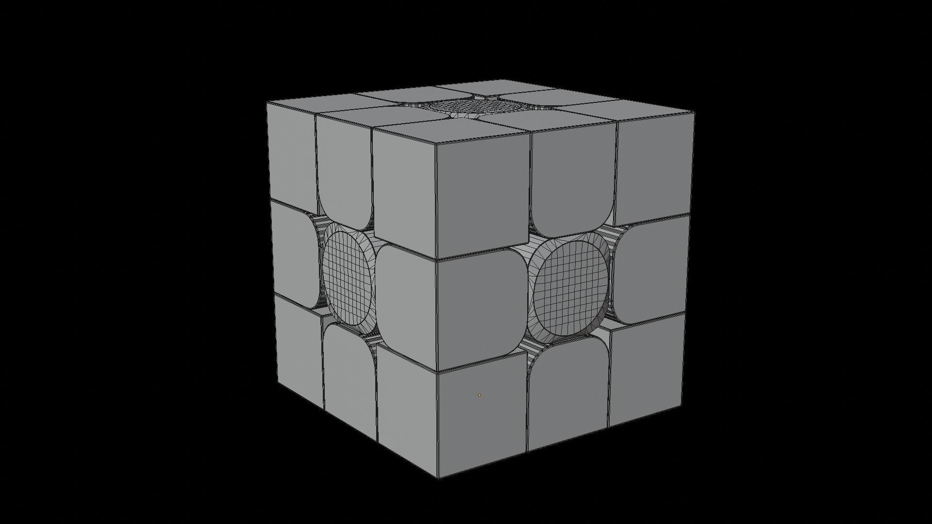Rubiks Speed Cube 3D model_4