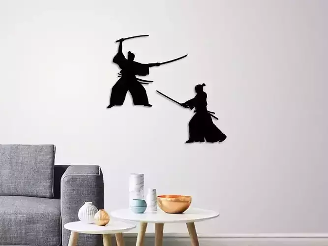 Samurai warriors wall decoration 