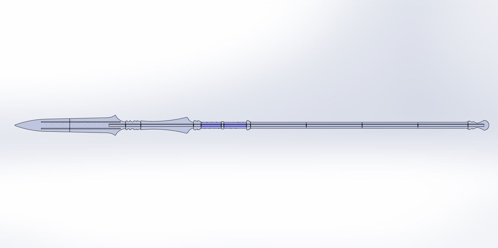 Spear from the game Fire Emblem Three Houses 3D print model_24