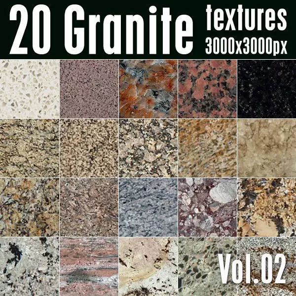 20 High Res Seamless Granite Textures Vol02 Texture