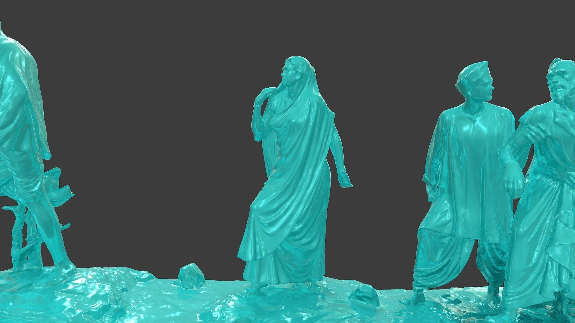 Gandhi Salt March 3DP 3D print model_24