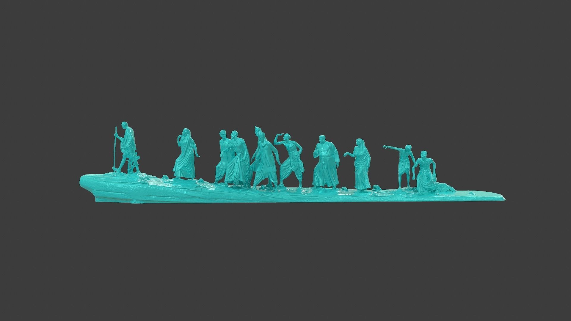 Gandhi Salt March 3DP 3D print model_3