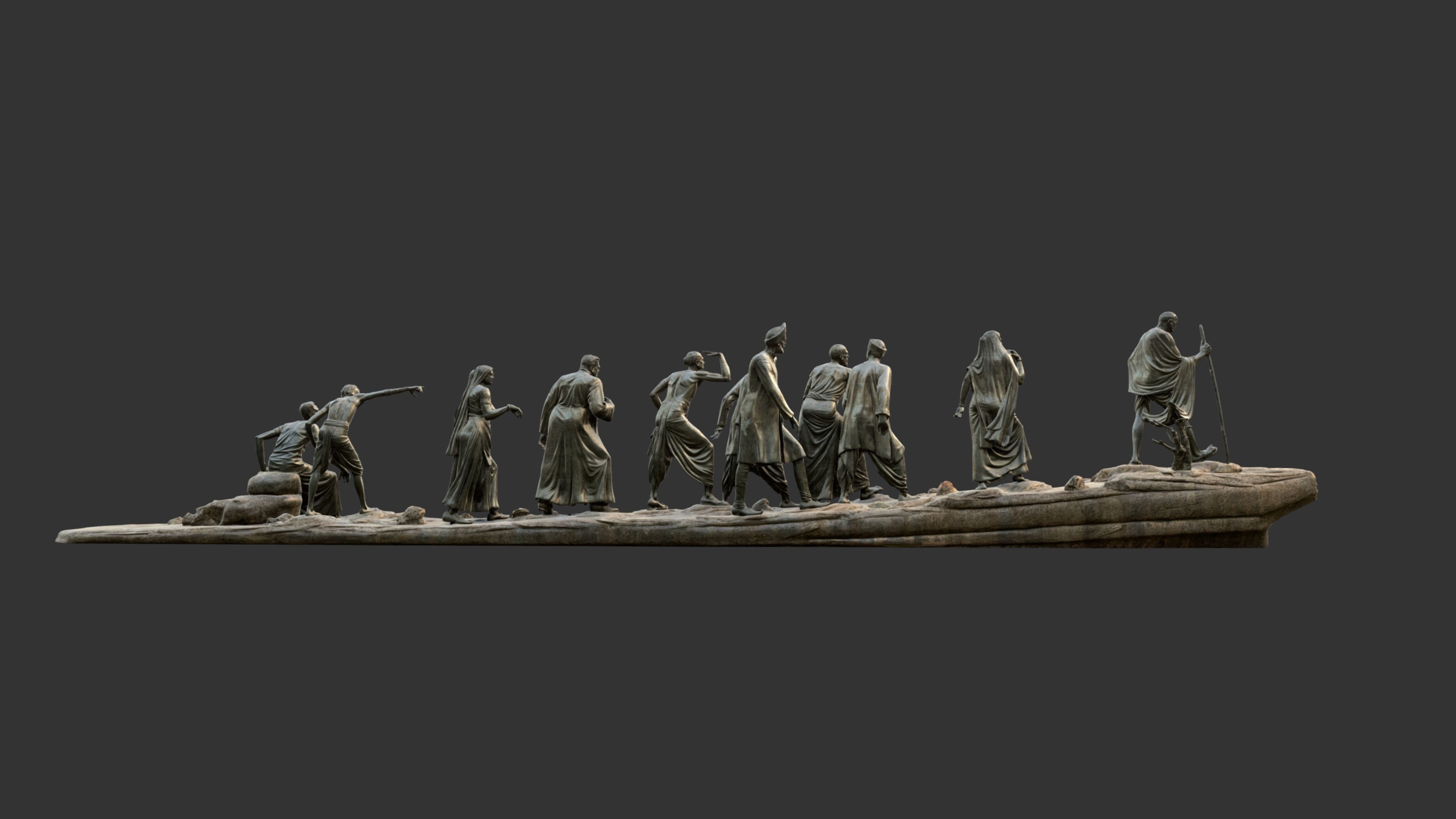 Gandhi Salt March 3DP 3D print model_43