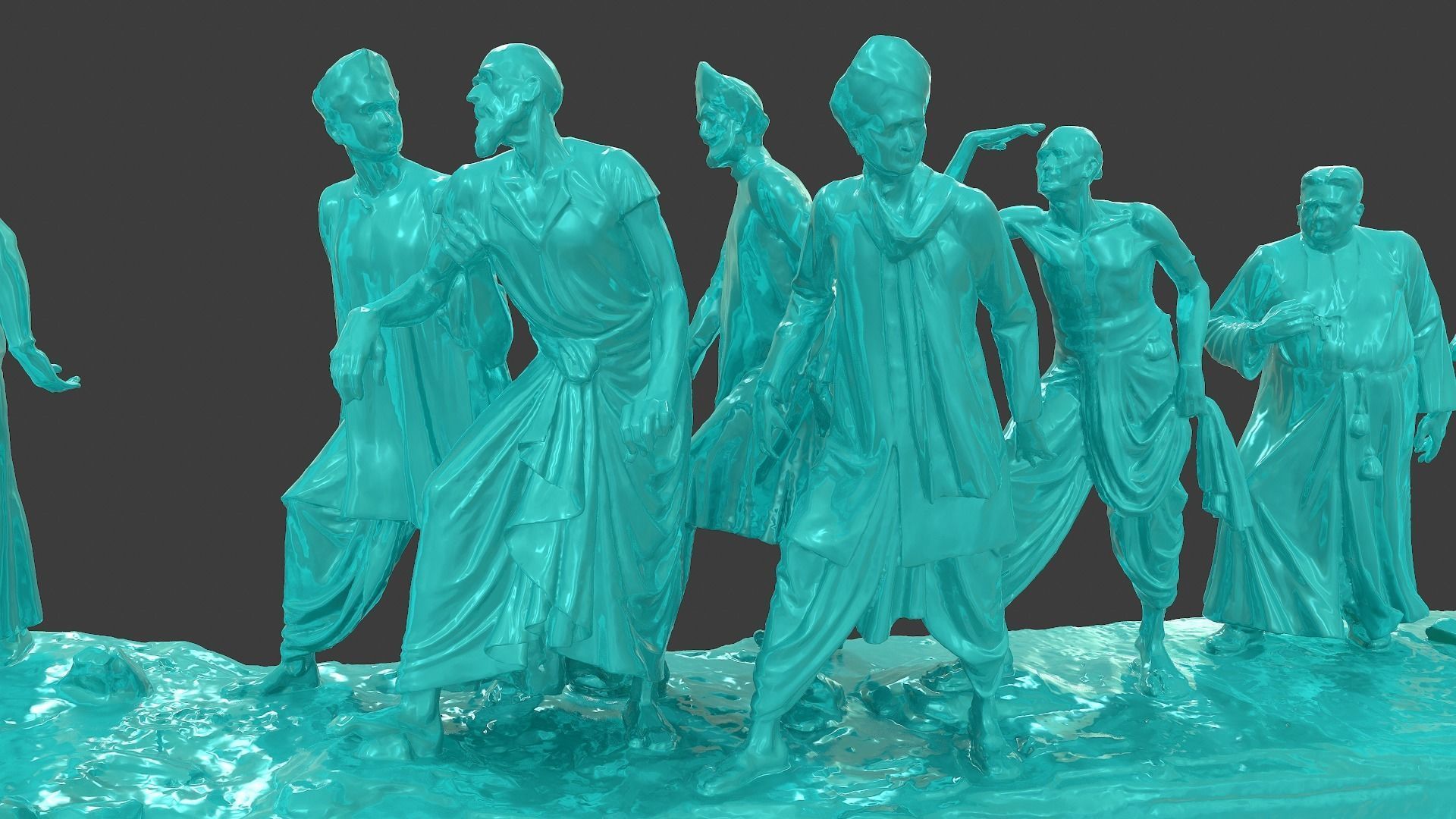 Gandhi Salt March 3DP 3D print model_25