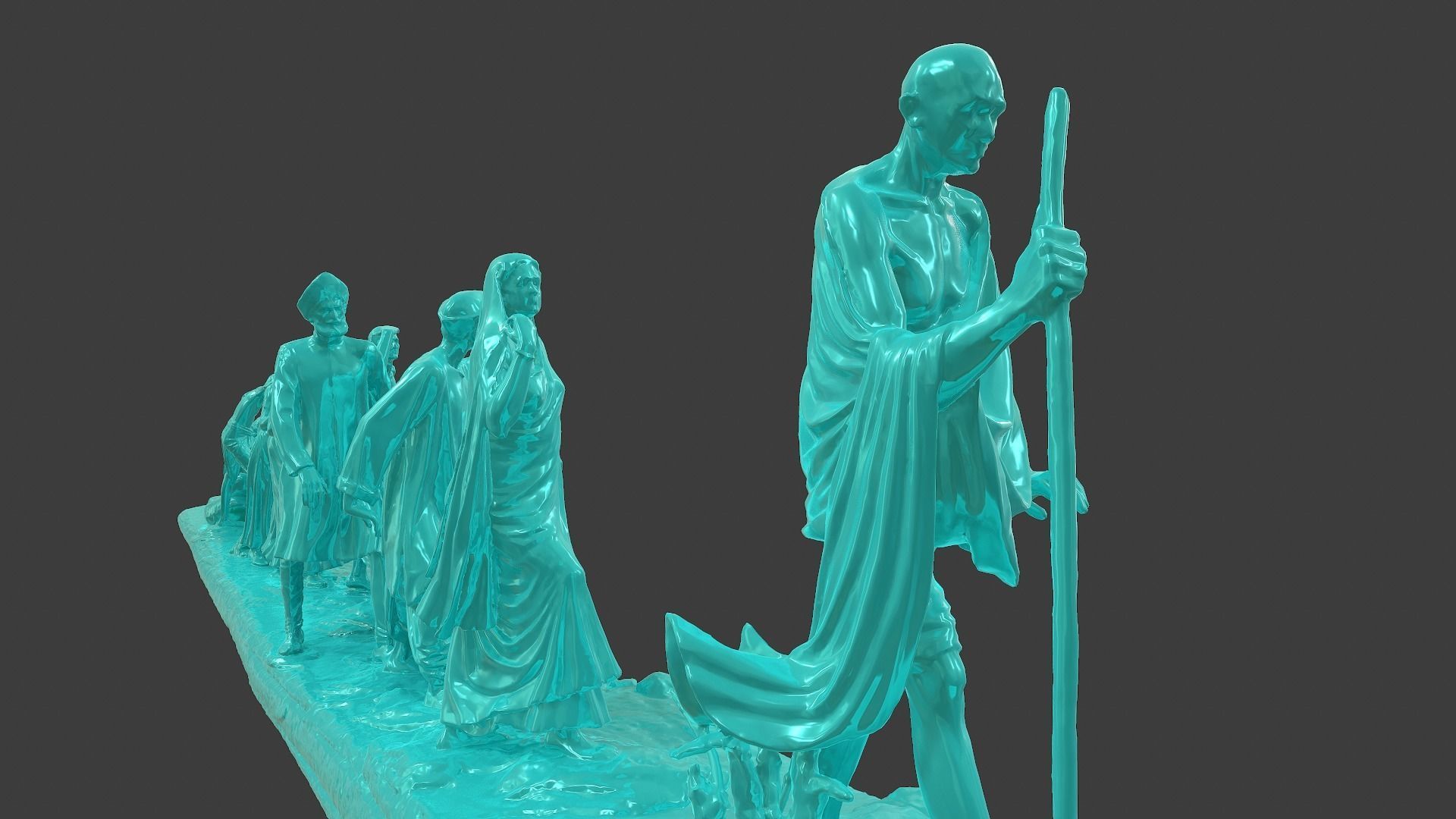 Gandhi Salt March 3DP 3D print model_22