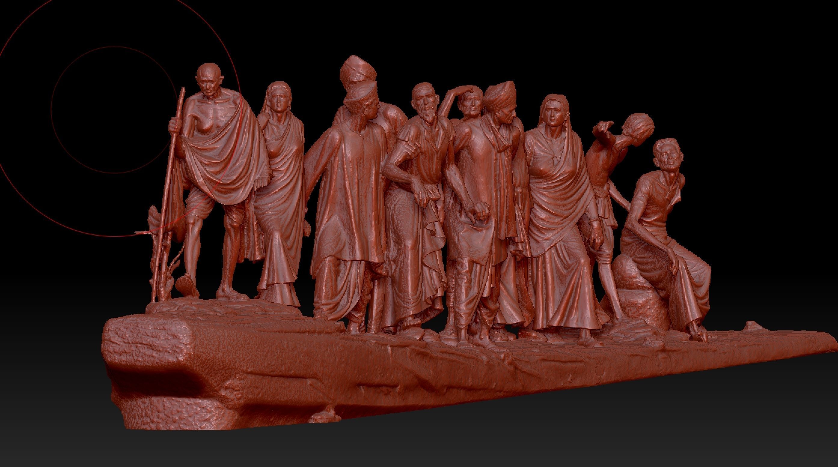 Gandhi Salt March 3DP 3D print model_5