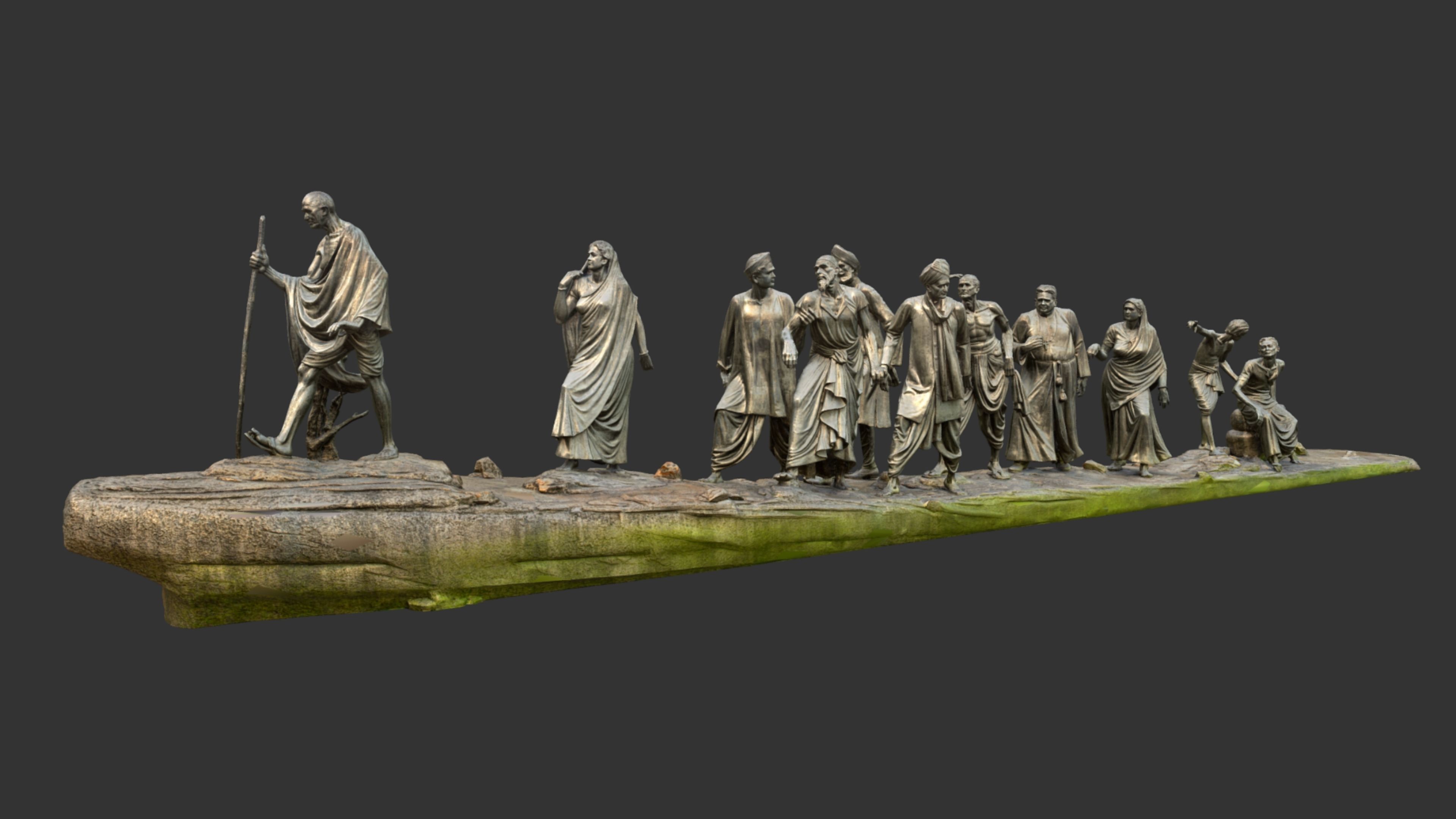 Gandhi Salt March 3DP 3D print model_40
