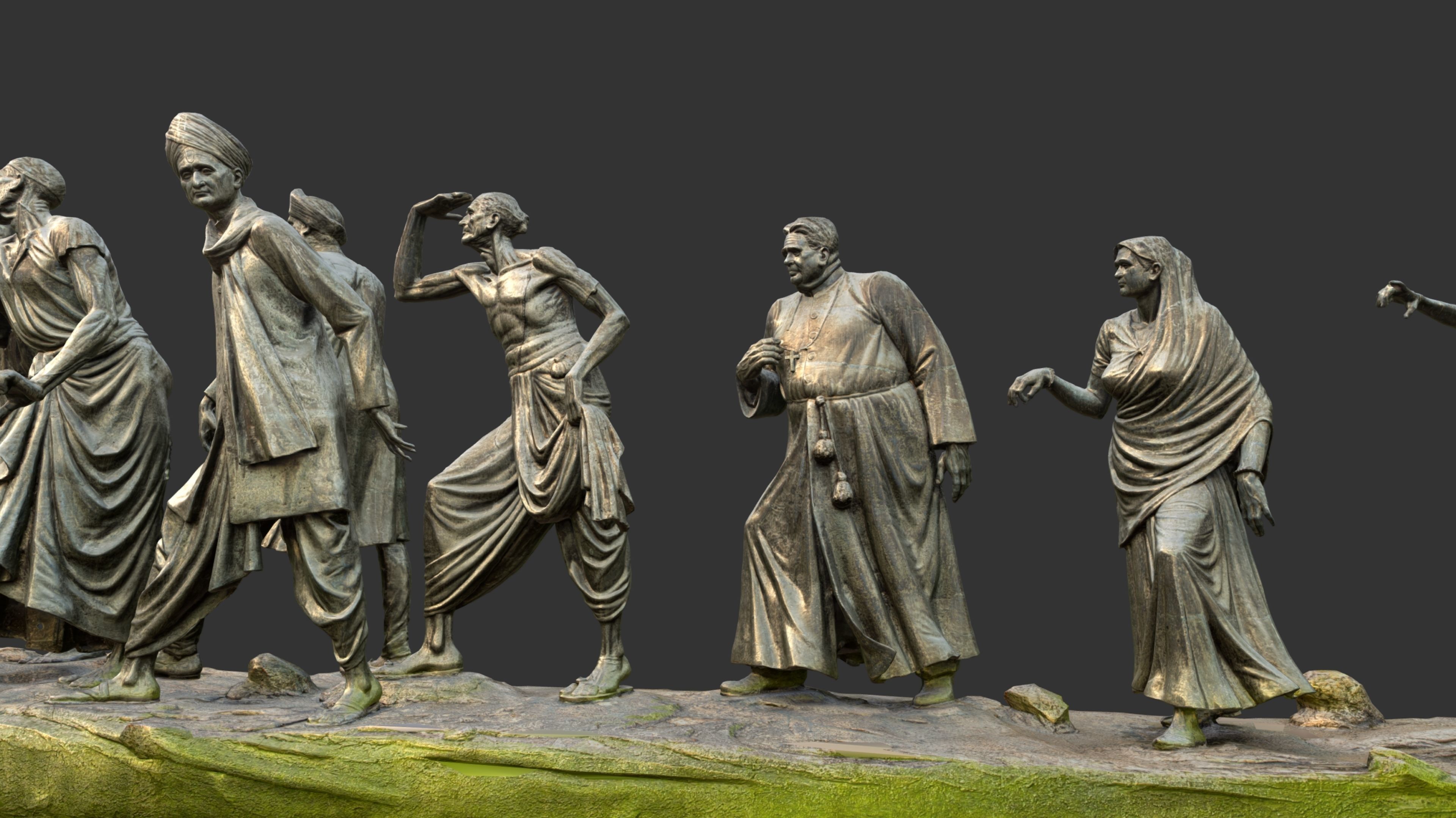 Gandhi Salt March 3DP 3D print model_48