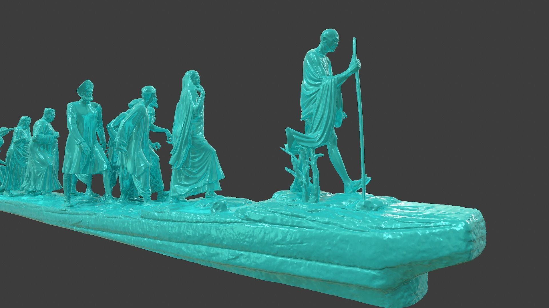 Gandhi Salt March 3DP 3D print model_21