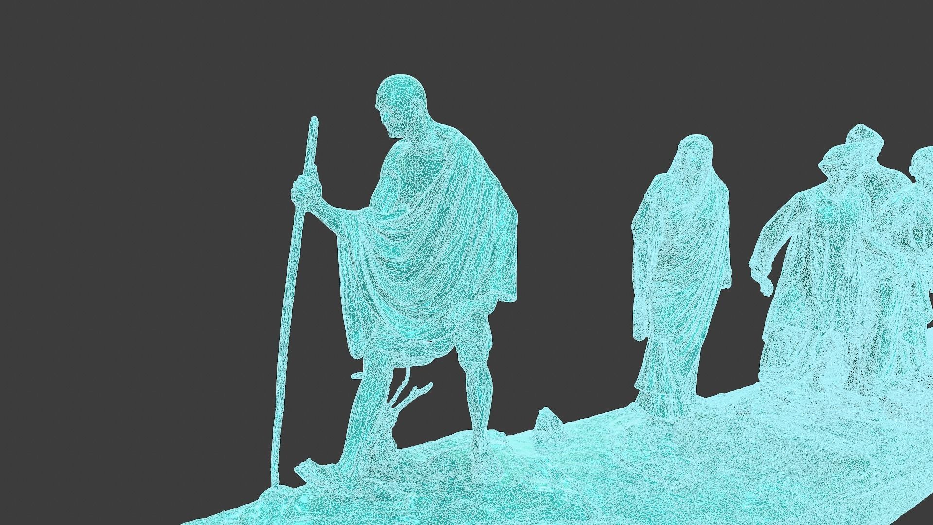 Gandhi Salt March 3DP 3D print model_33