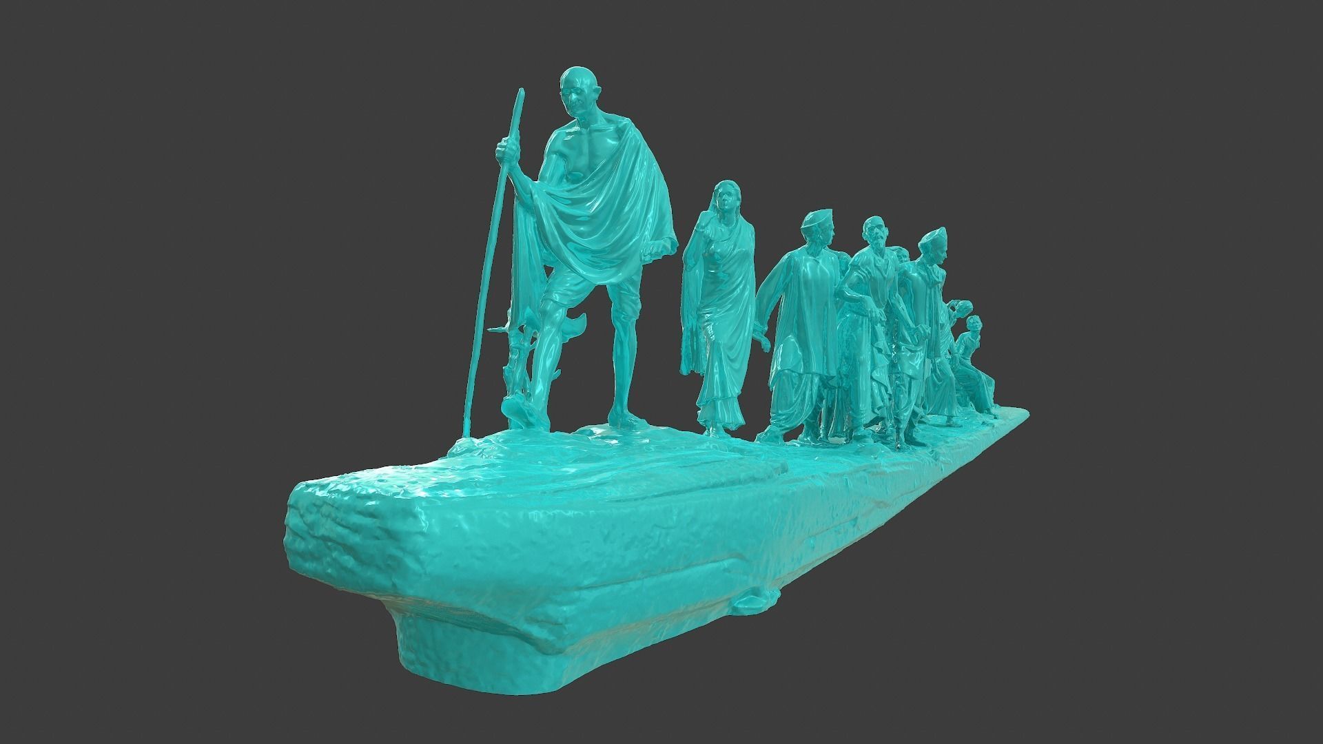 Gandhi Salt March 3DP 3D print model_12