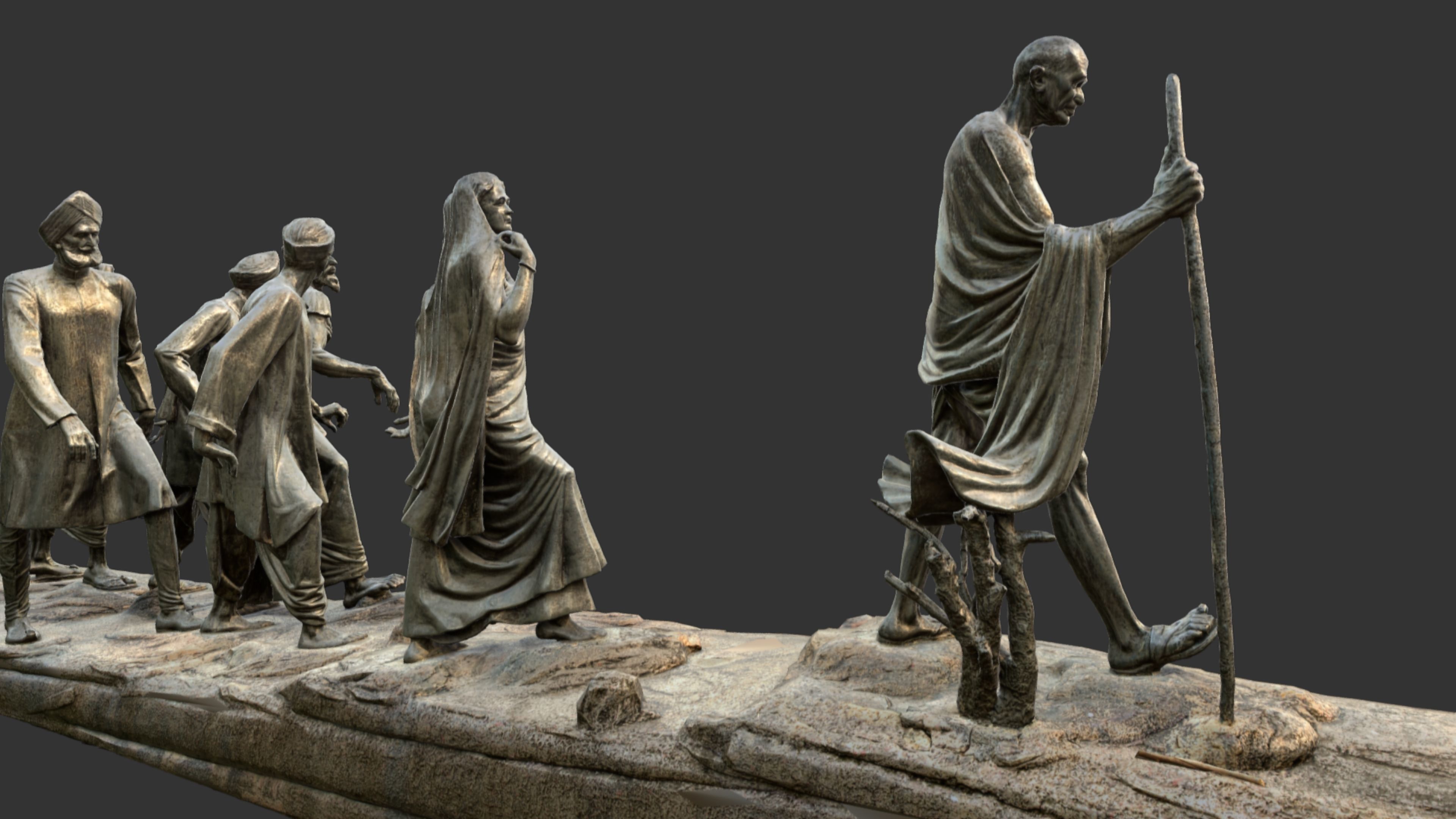 Gandhi Salt March 3DP 3D print model_53