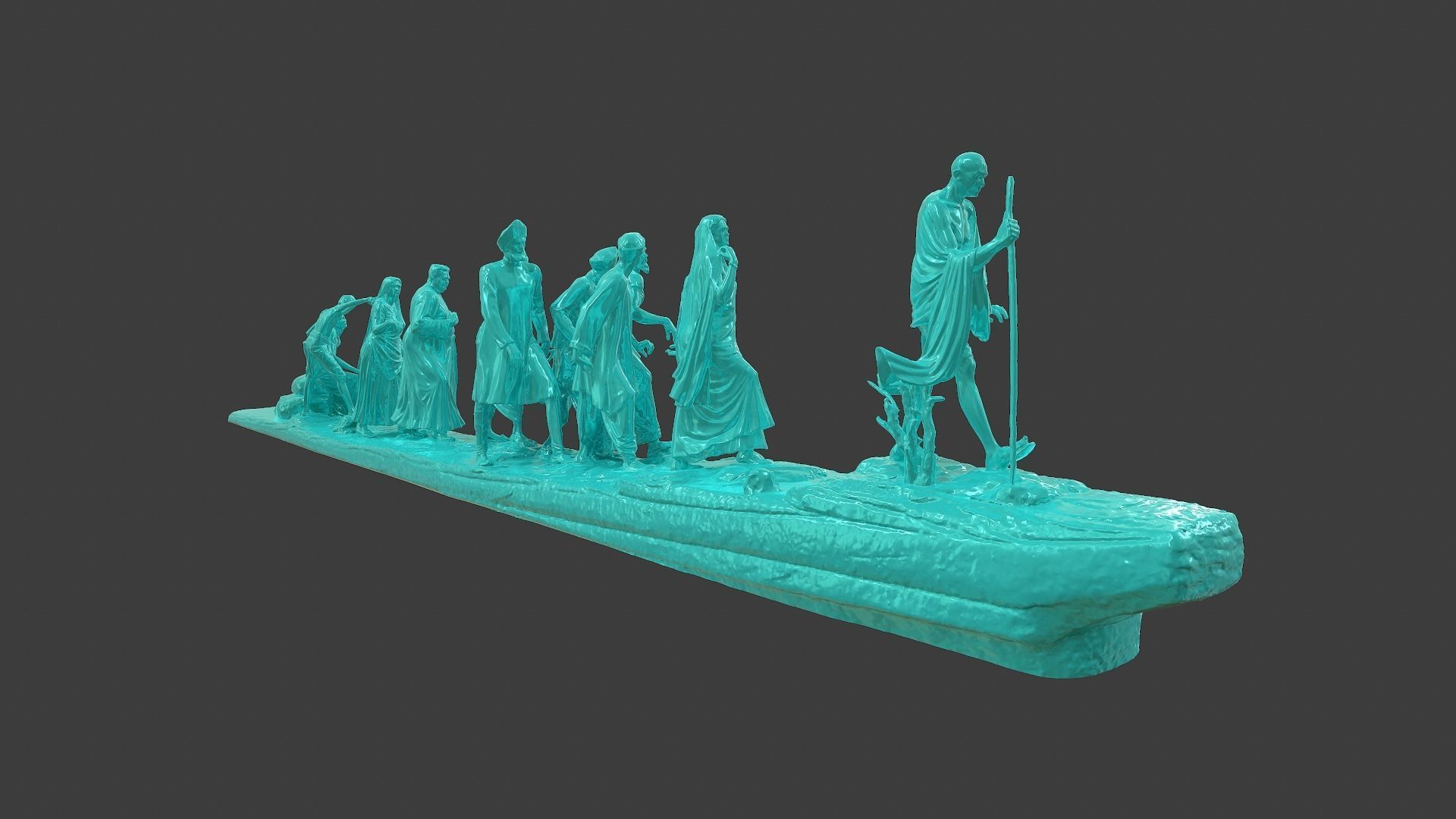 Gandhi Salt March 3DP 3D print model_10