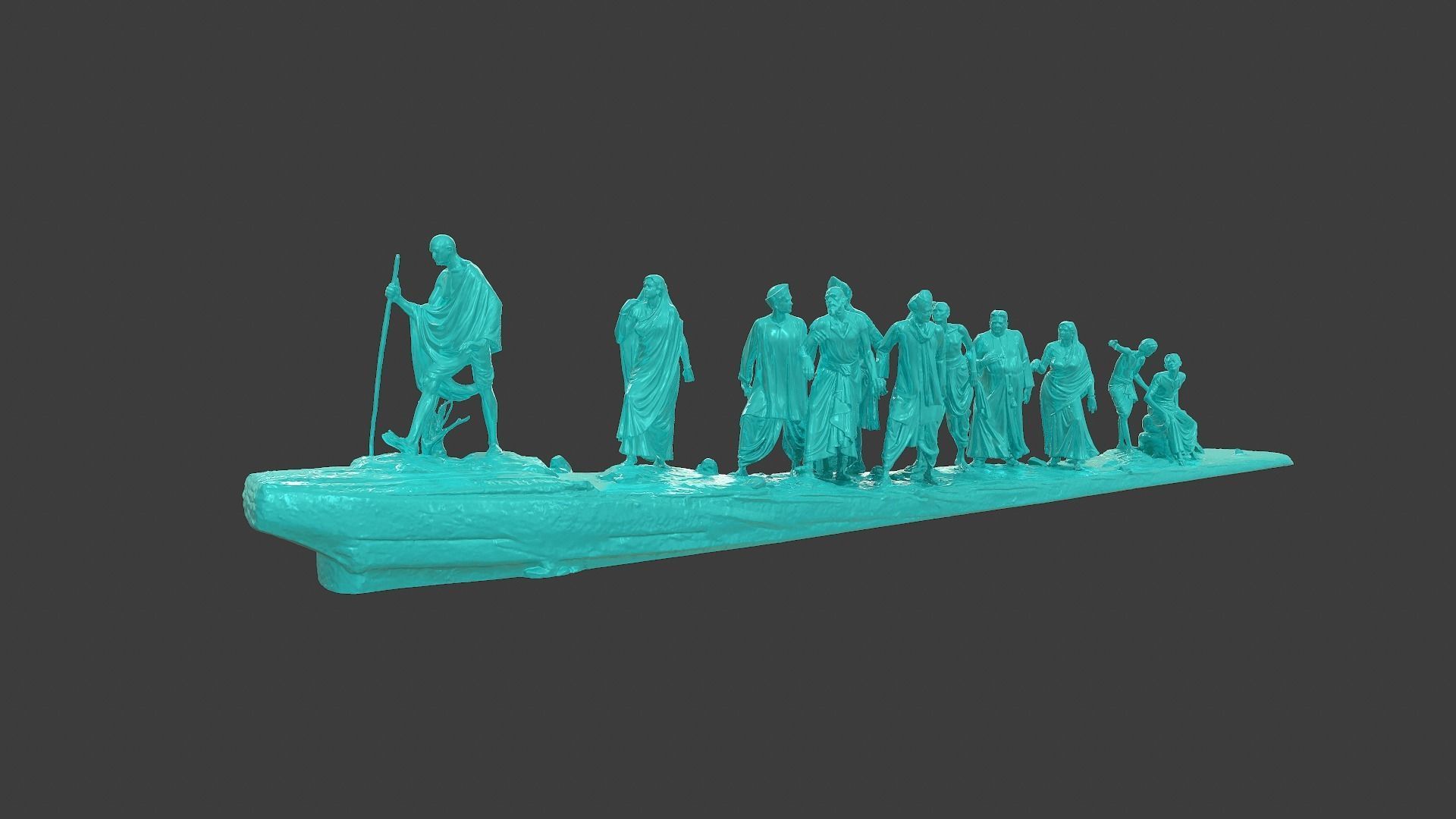 Gandhi Salt March 3DP 3D print model_13