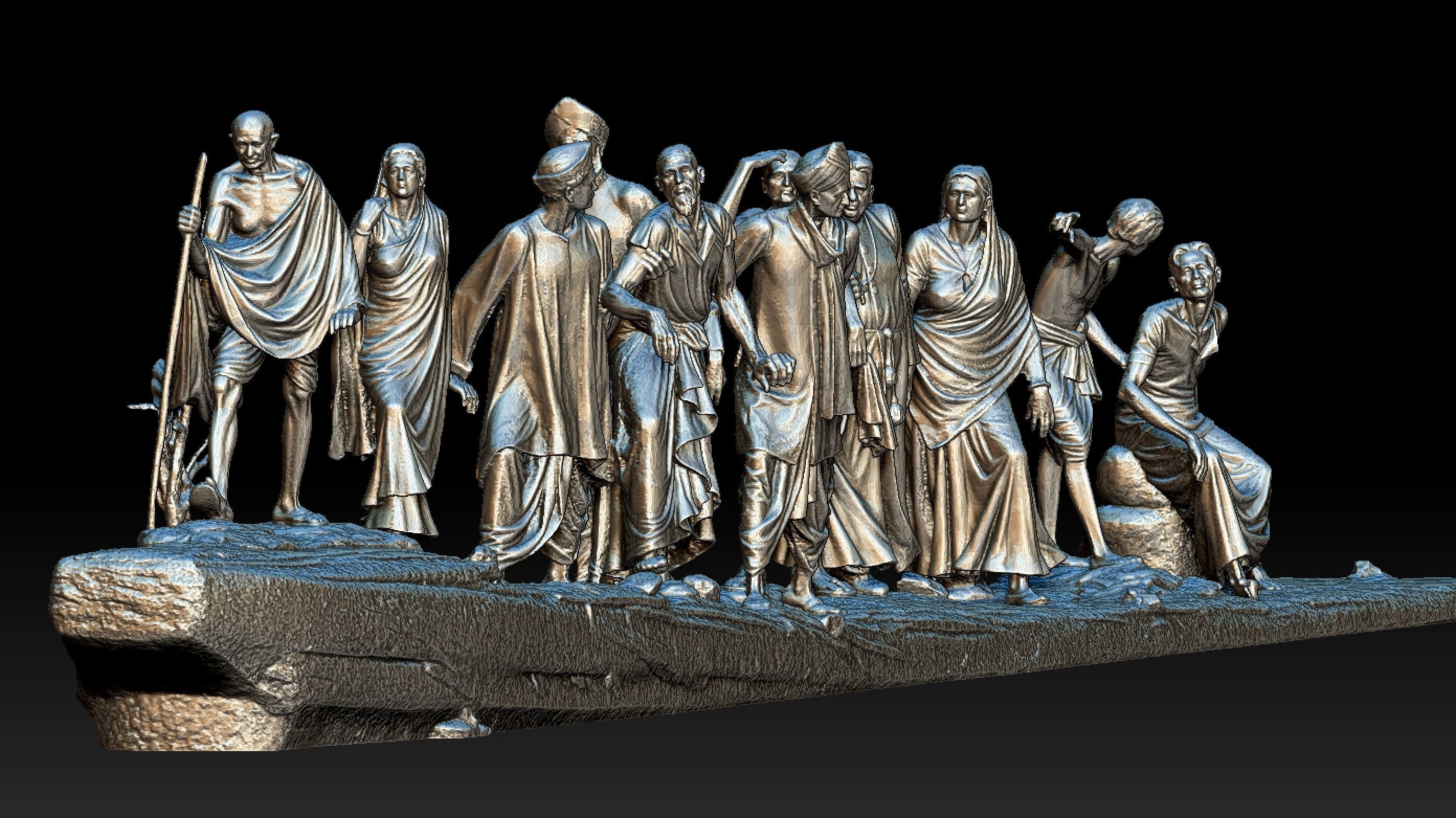 Gandhi Salt March 3DP 3D print model_6