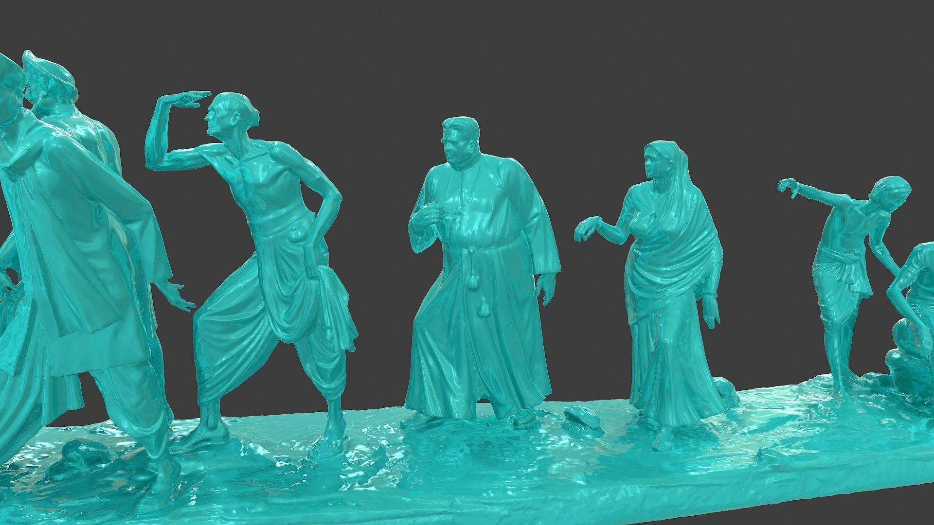 Gandhi Salt March 3DP 3D print model_26