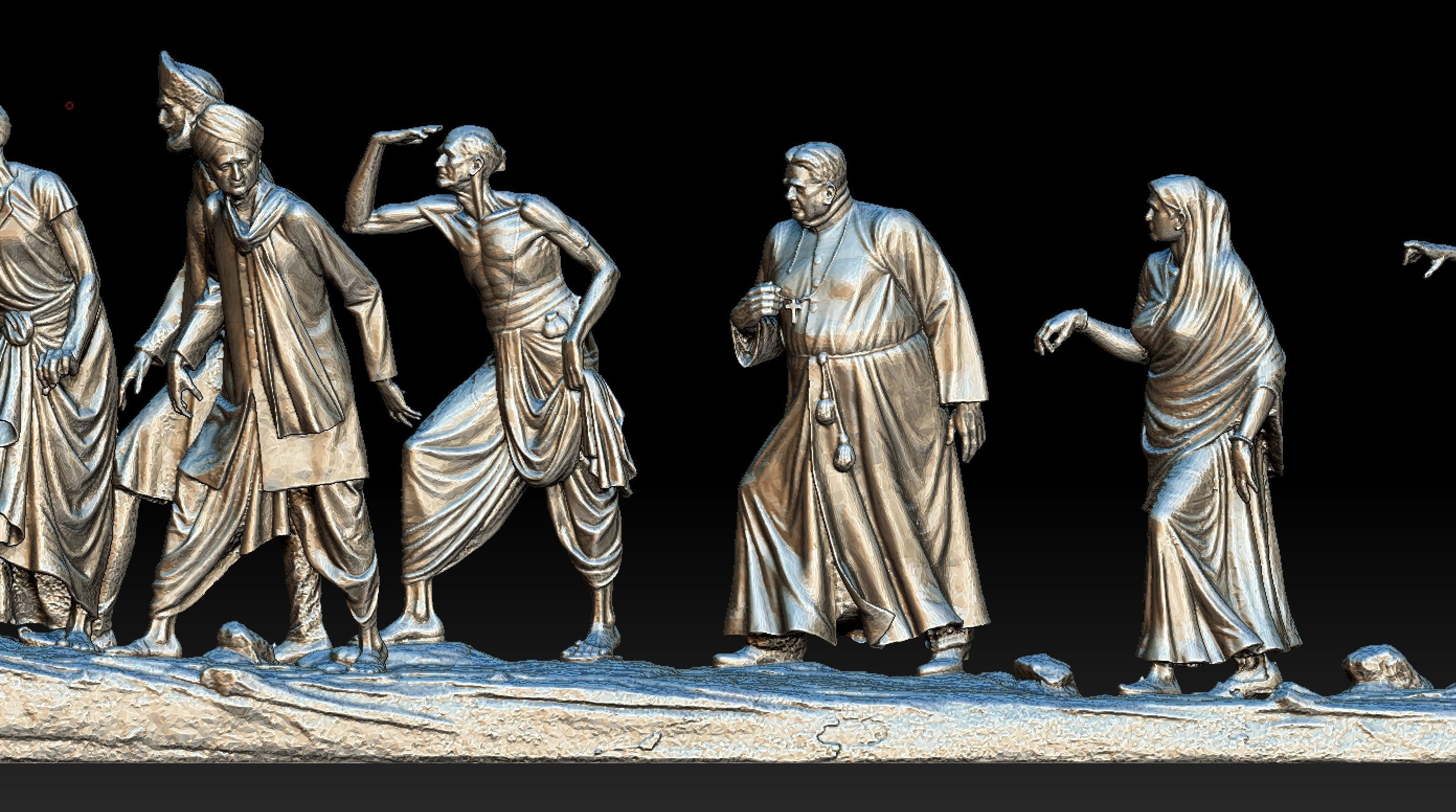 Gandhi Salt March 3DP 3D print model_2