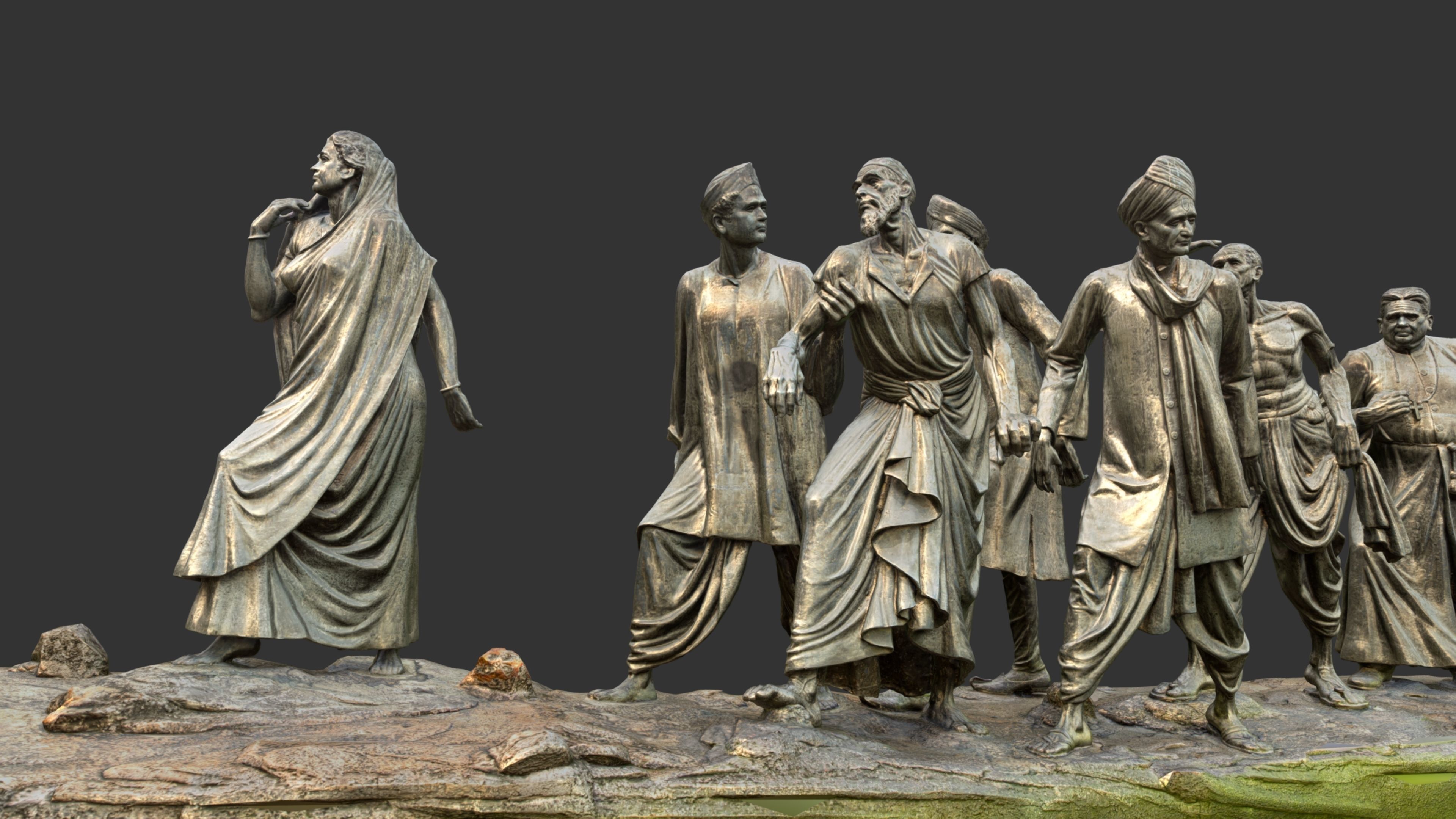 Gandhi Salt March 3DP 3D print model_47