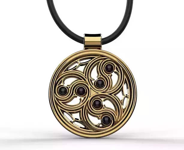 Gothic pendant  3D print model