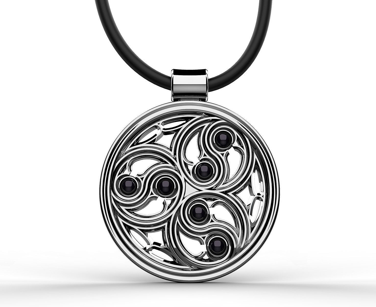 Gothic pendant 3D print model_1