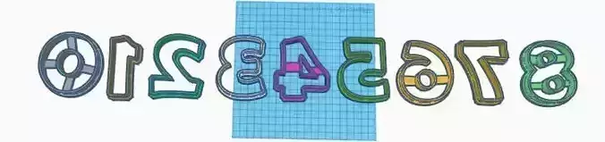Numbers cookie cutter