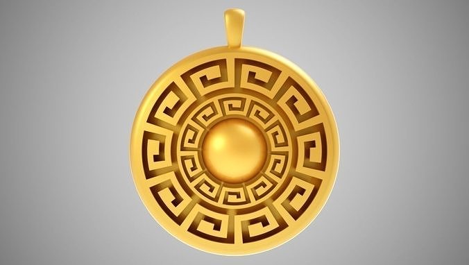 Meander Necklace 3D print model
