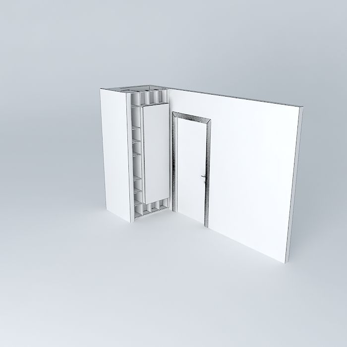 Closet Library Free 3D model_3