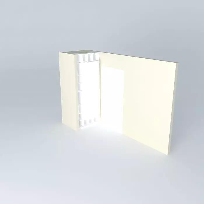Closet Library Free 3D model_0