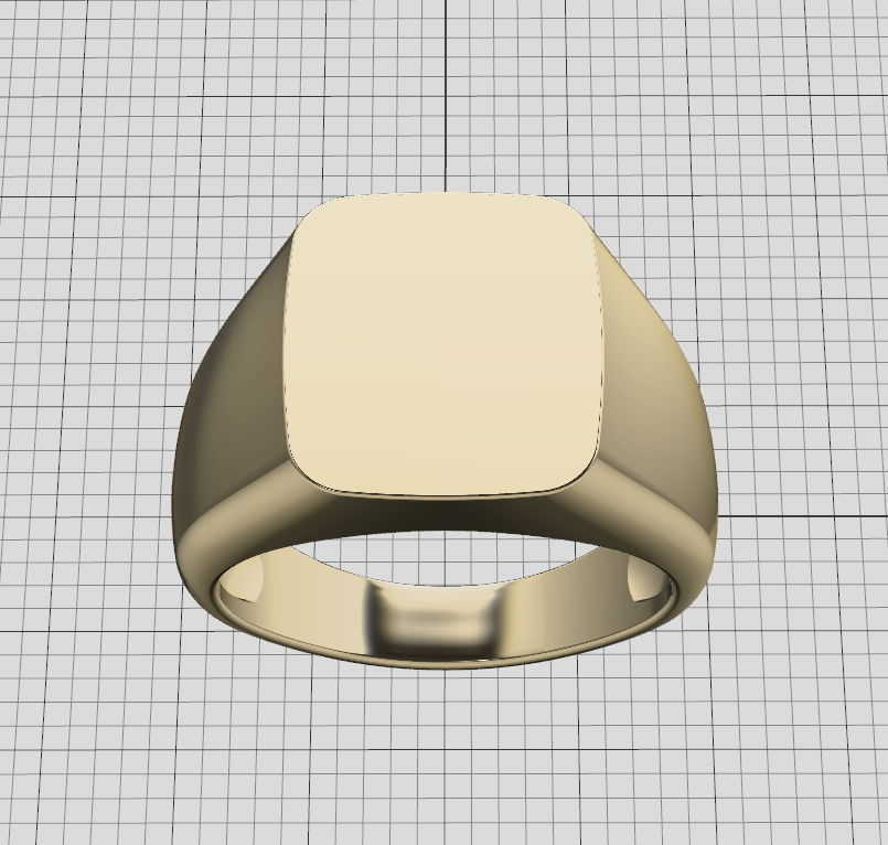 Signet ring collection 4rings PACKAGE 3D print model_11