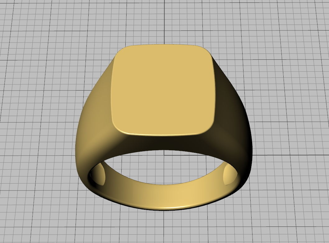 Signet ring collection 4rings PACKAGE 3D print model_6