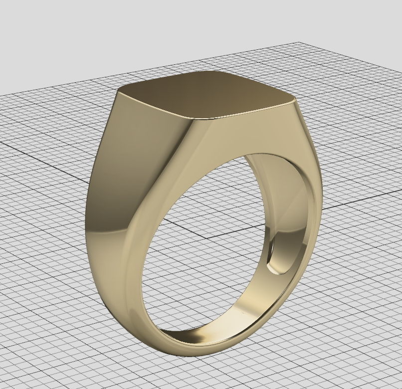 Signet ring collection 4rings PACKAGE 3D print model_10