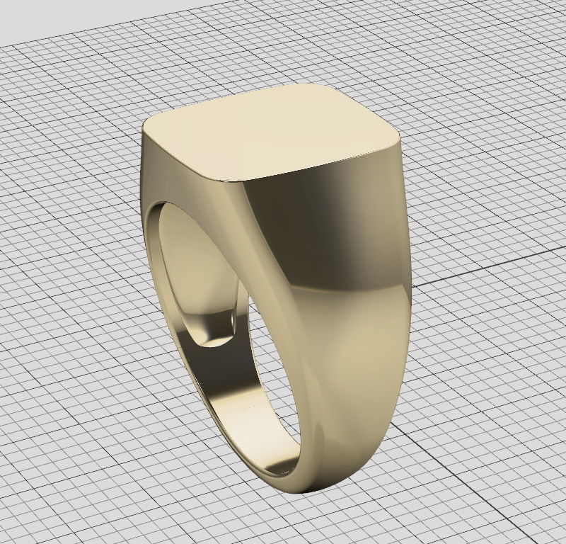 Signet ring collection 4rings PACKAGE 3D print model_12