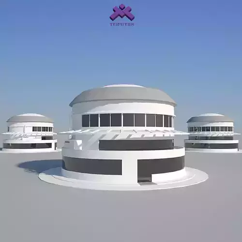 Industrial Building 05 Low-poly 3D model