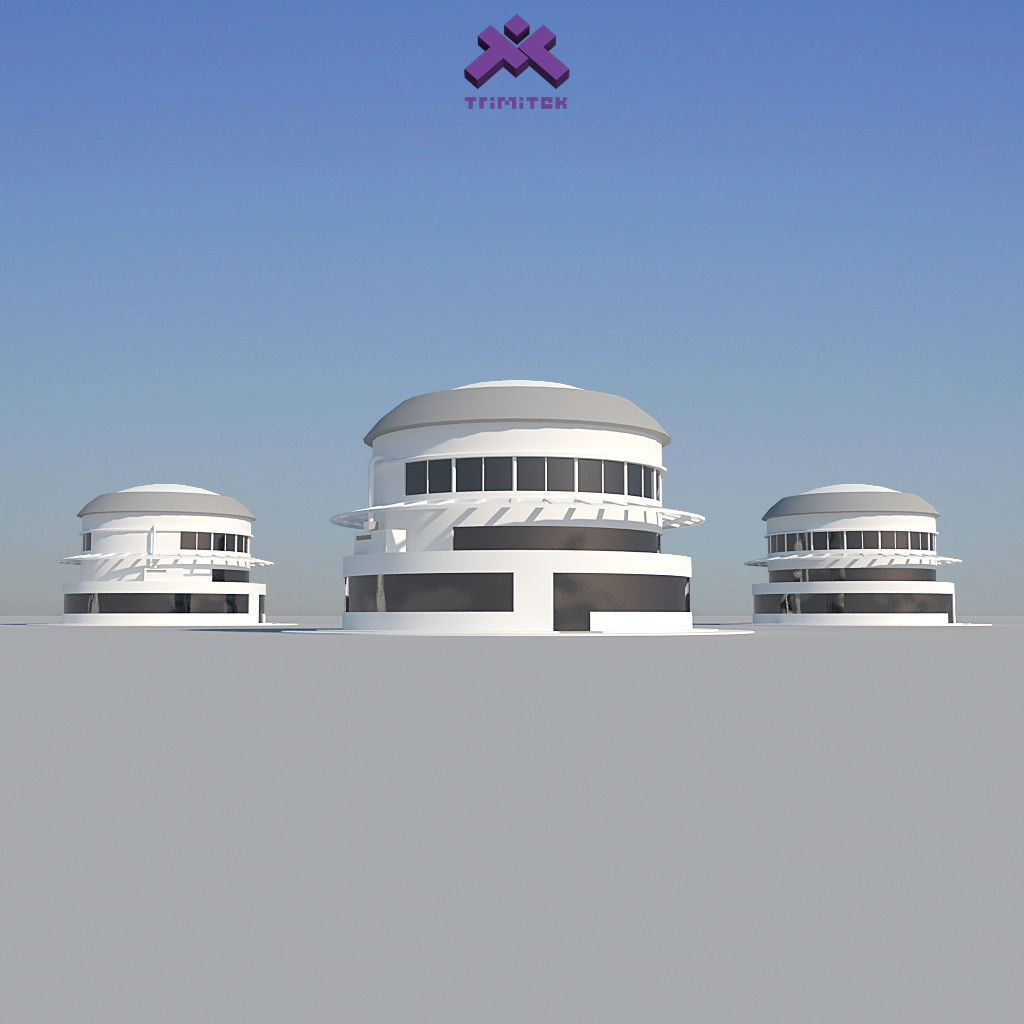 Industrial Building 05 Low-poly 3D model_5