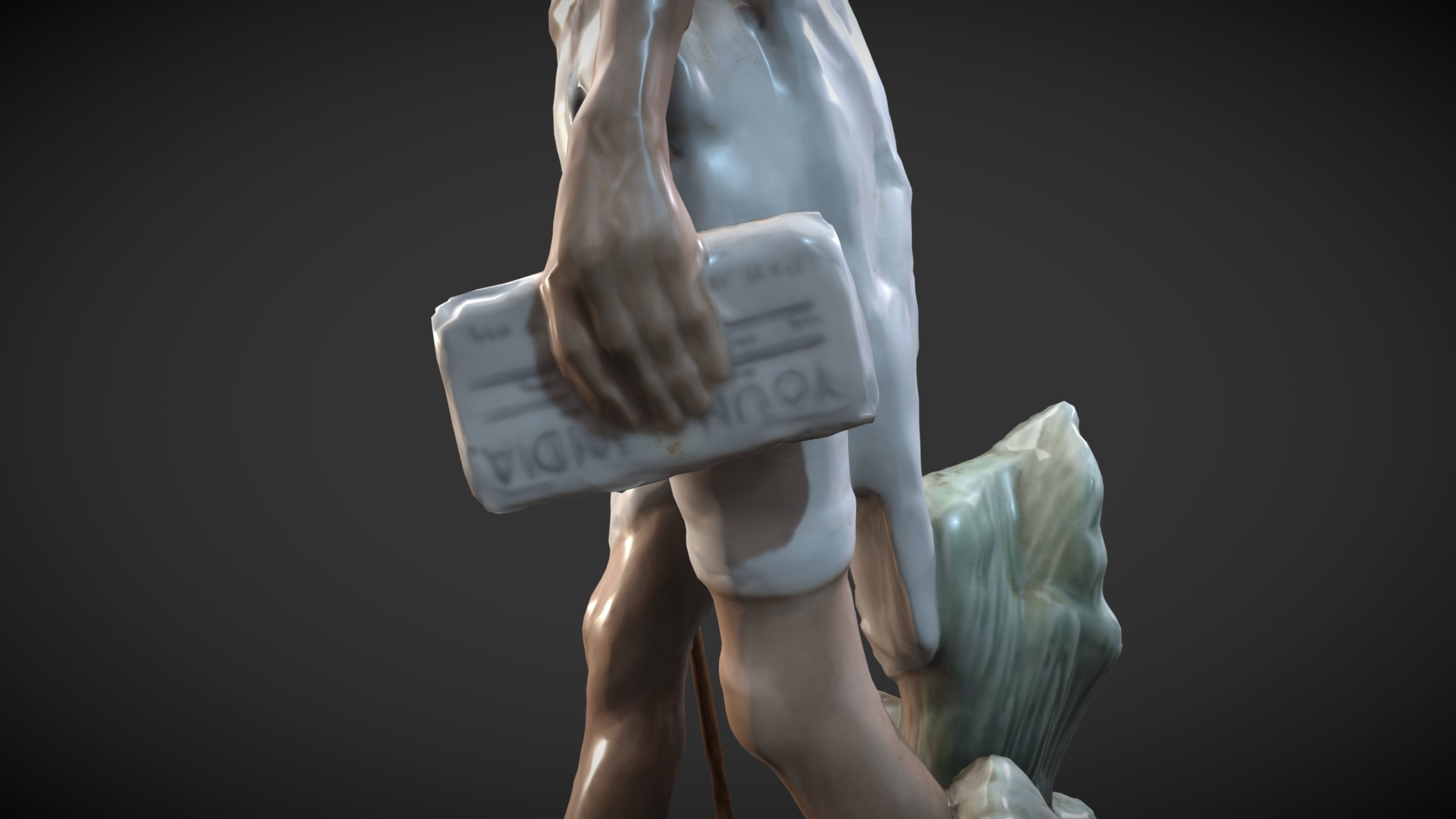 Ceramic Gandhi 3DP 3D print model_33