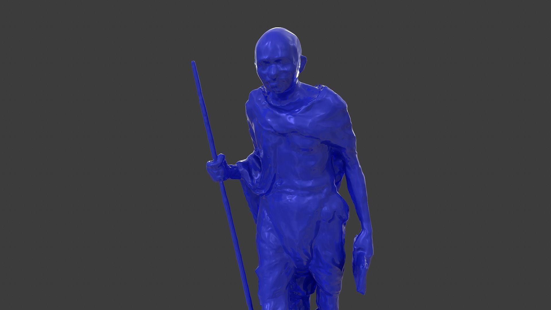 Ceramic Gandhi 3DP 3D print model_9