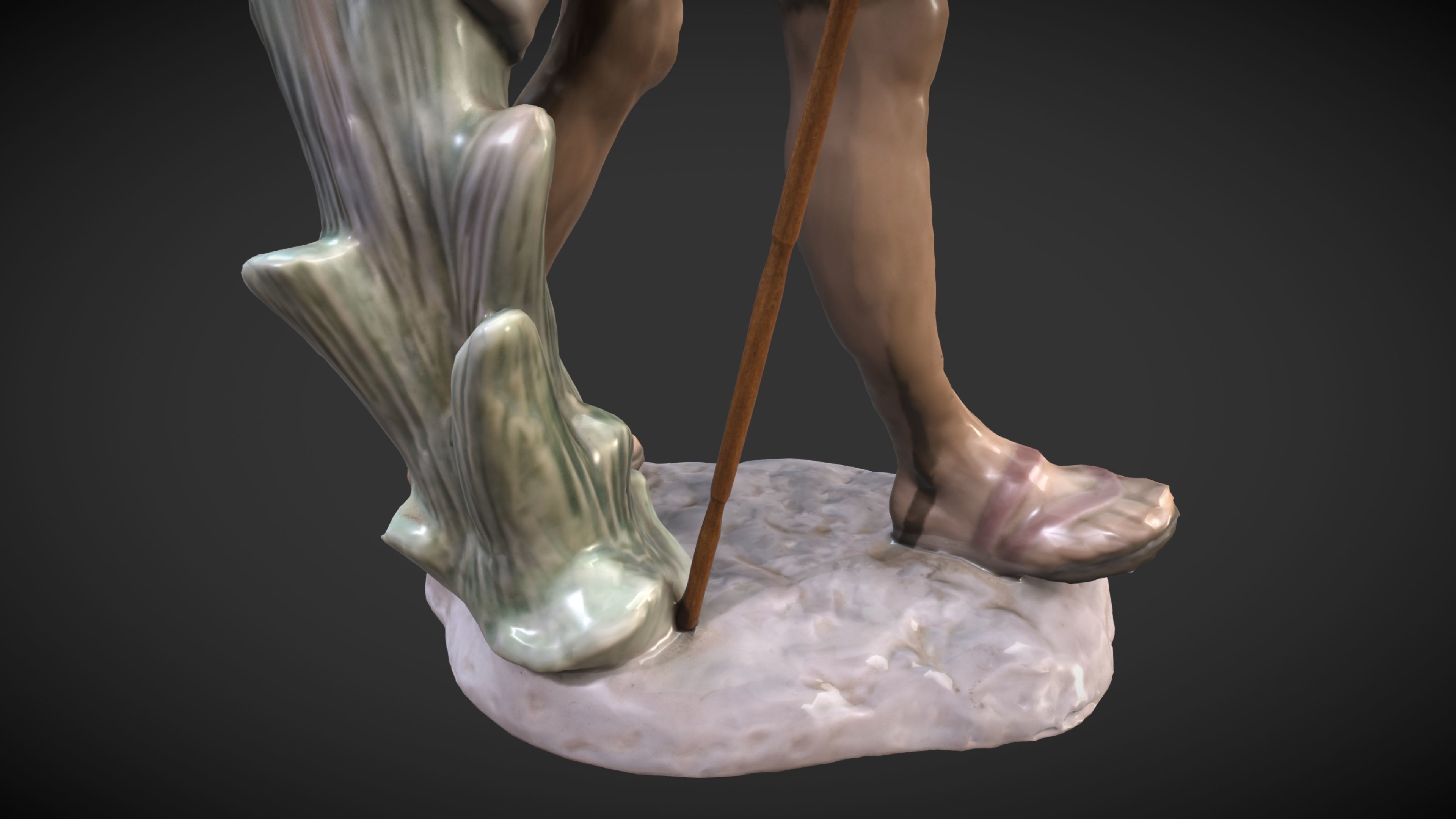 Ceramic Gandhi 3DP 3D print model_31