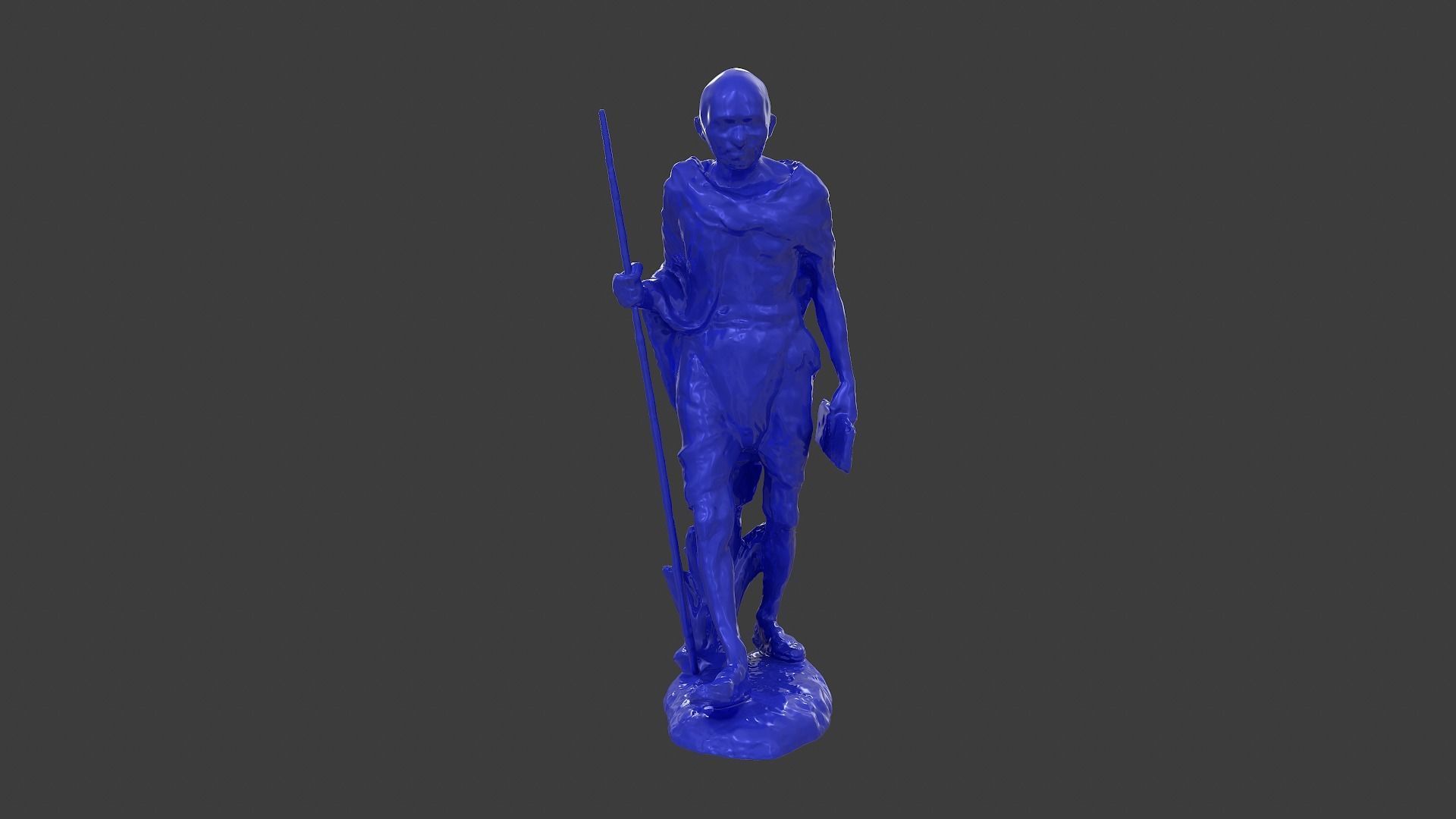 Ceramic Gandhi 3DP 3D print model_5