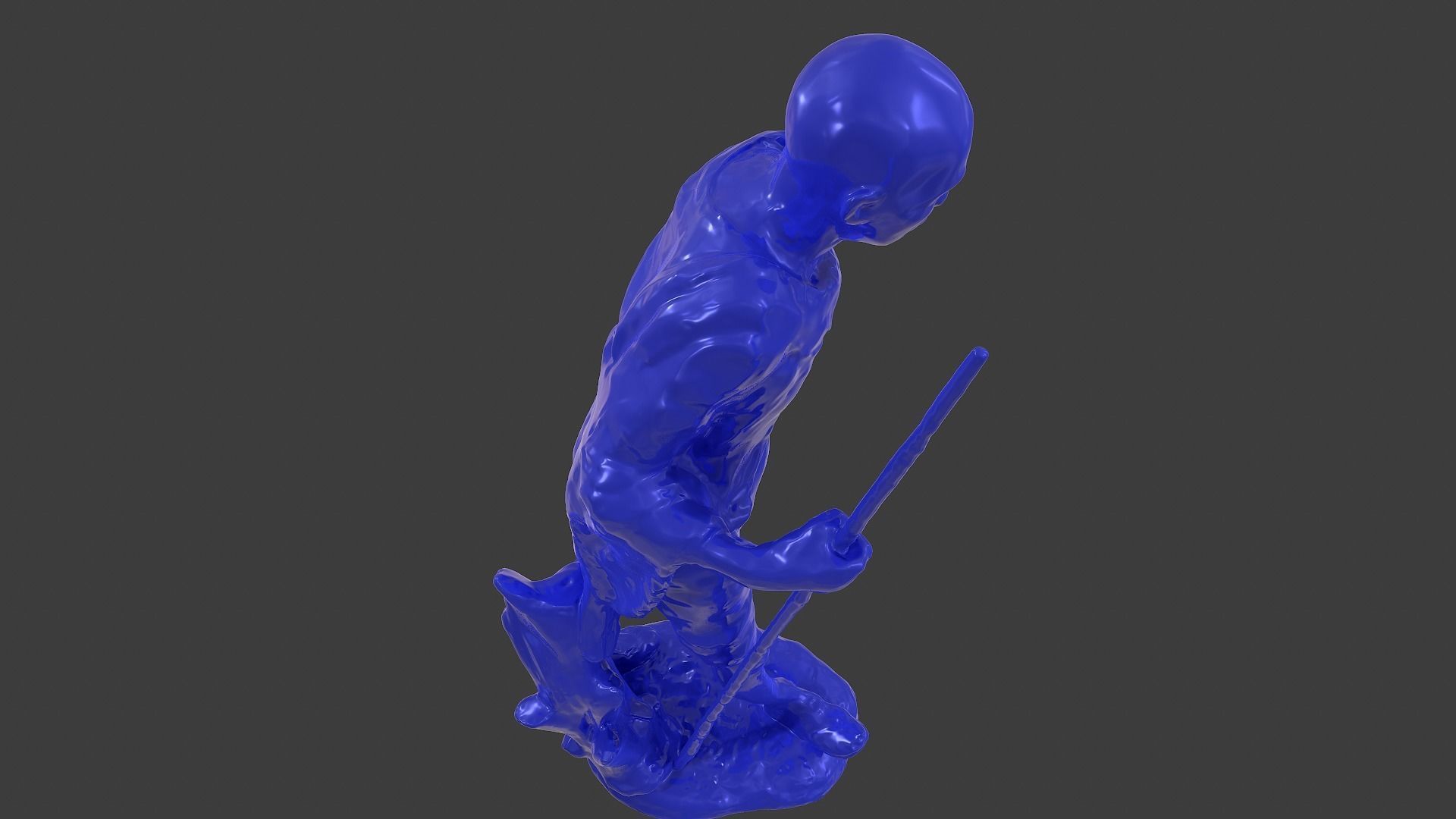 Ceramic Gandhi 3DP 3D print model_20