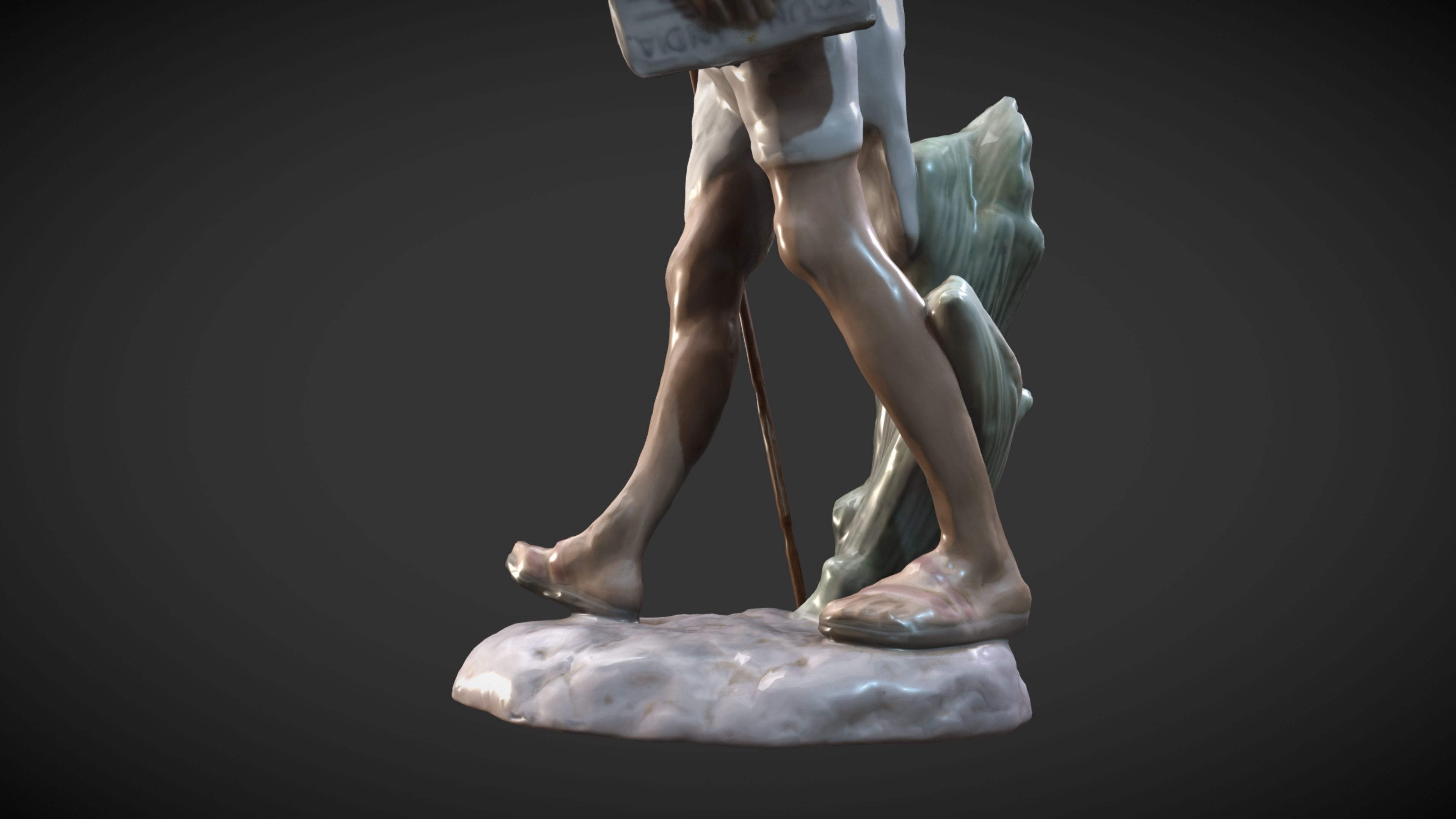 Ceramic Gandhi 3DP 3D print model_34