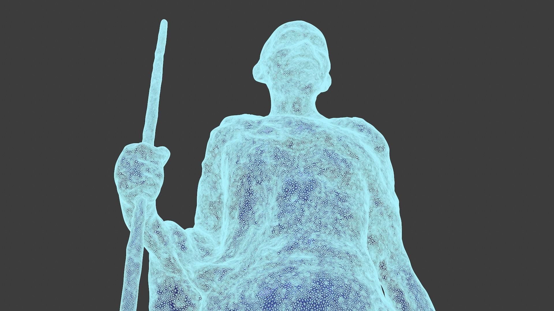 Ceramic Gandhi 3DP 3D print model_15