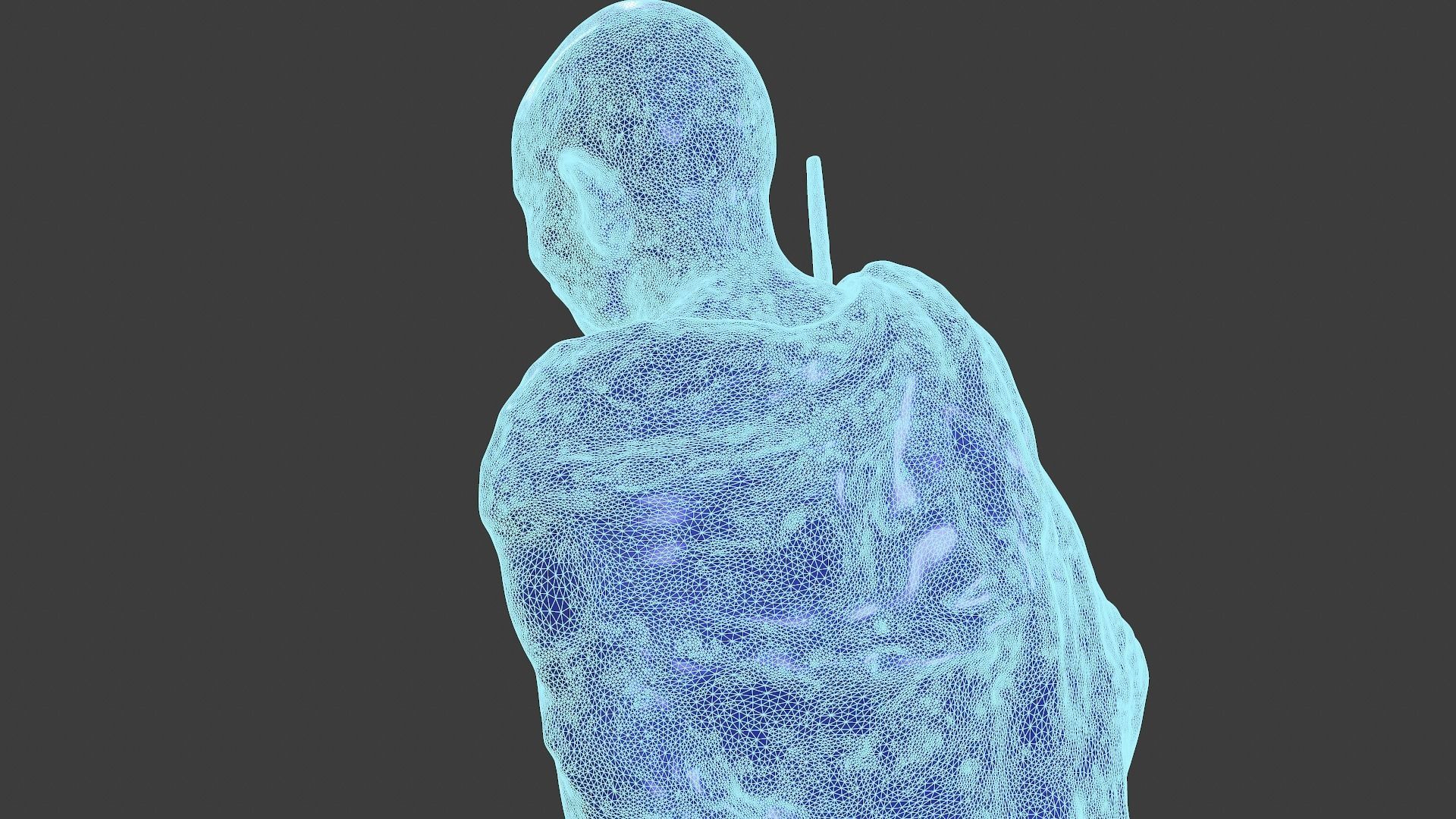 Ceramic Gandhi 3DP 3D print model_13