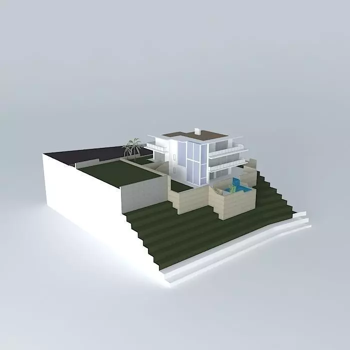 Modern villa Free 3D model