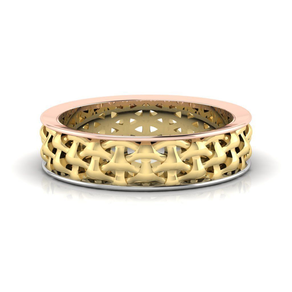 Pattern Ring 3D print model_2