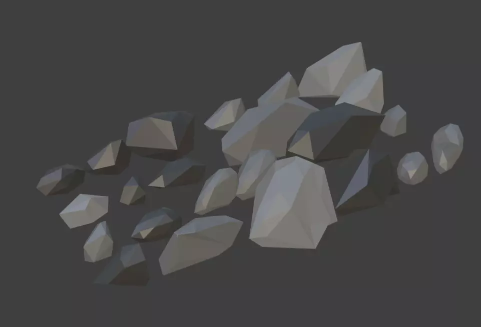 Rock Supreme Pack Low-poly 3D model_0