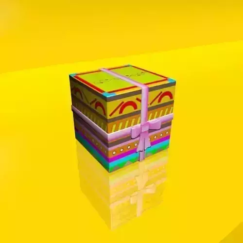 Gift Box 01 3D model