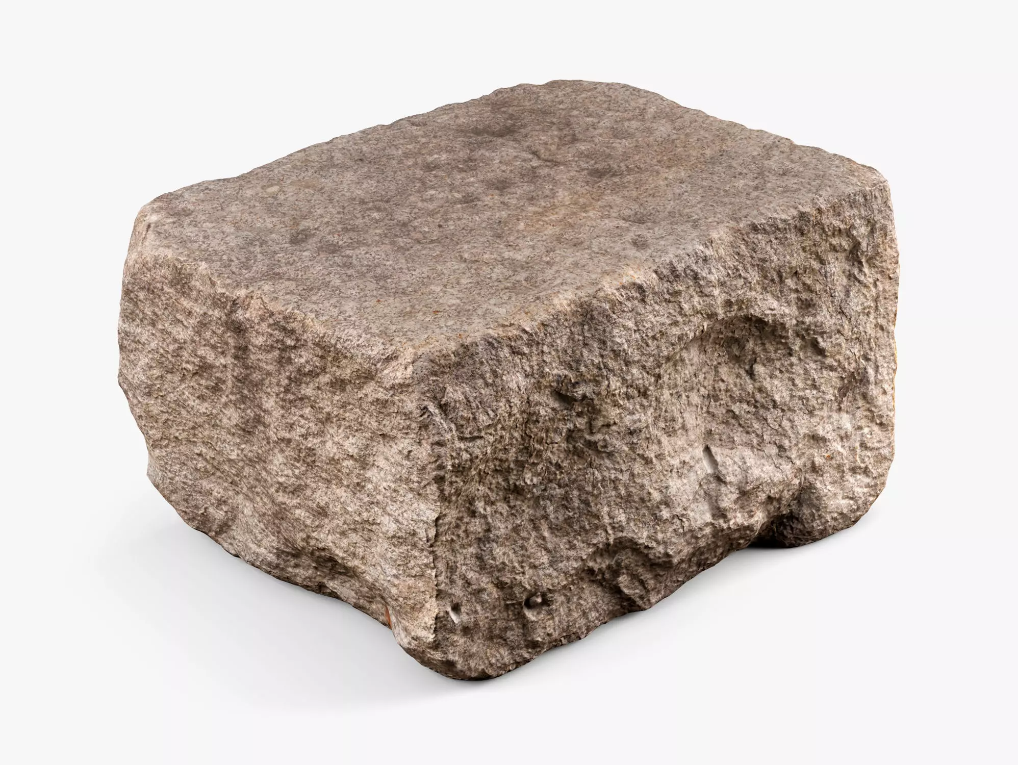 Granite Block Rock - 8K Scan 3D model_0